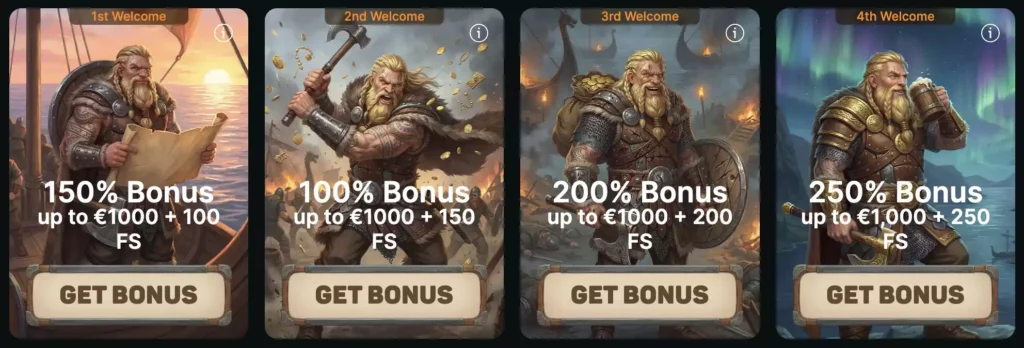 Odin Fortune Welcome Bonuses